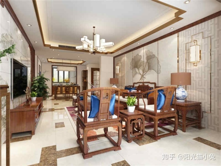 現代中式禪意風格裝修效果_新中式風格裝修效果圖_中式田園風格裝修特色
