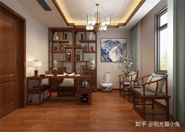 現代中式禪意風格裝修效果_中式田園風格裝修特色_新中式風格裝修效果圖