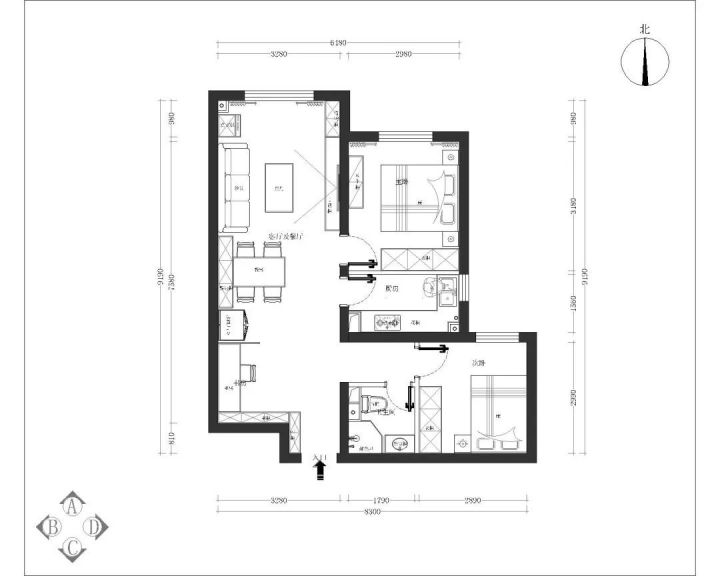 80㎡的兩室一廳怎么設計？不如看看這兩套徐建平的作品！