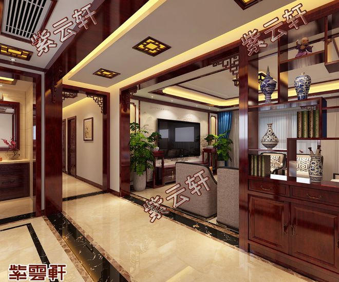 安陽林州復式樓中式裝修設計效果圖 優雅出塵 清美絕倫