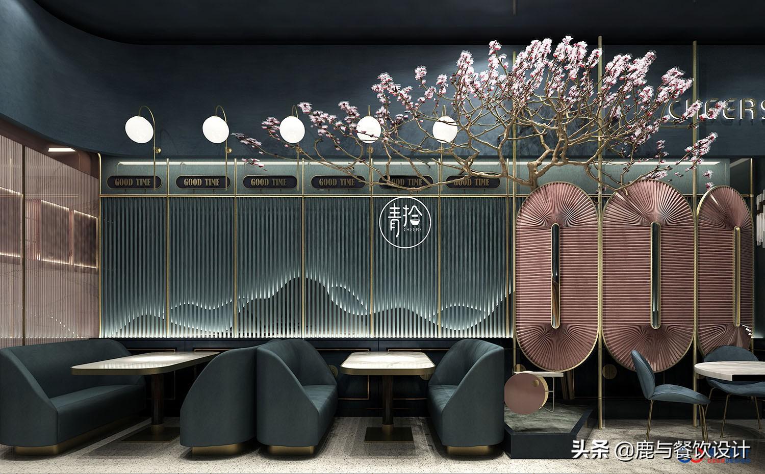 餐廳設計的時候背景墻如何進行搭配？鹿與餐飲設計