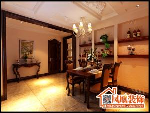 歐式餐廳酒柜圖片,奧林小鎮歐式風格裝修效果圖