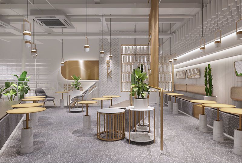 飯店裝修效果圖大全_飯店裝修效果圖片_自助餐廳裝修效果工業風圖