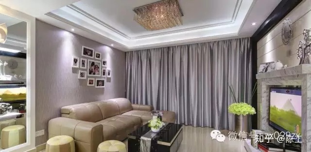 現代簡約客廳吊頂效果_客廳吊頂裝修效果圖_客廳吊頂裝修效果圖片