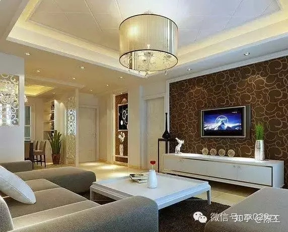 客廳吊頂裝修效果圖_現代簡約客廳吊頂效果_客廳吊頂裝修效果圖片
