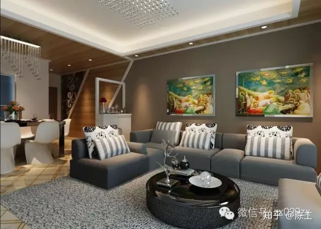 現代簡約客廳吊頂效果_客廳吊頂裝修效果圖片_客廳吊頂裝修效果圖