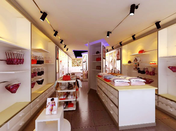 飾品店裝修效果_復古銀飾店裝修效果_內衣店裝修效果圖