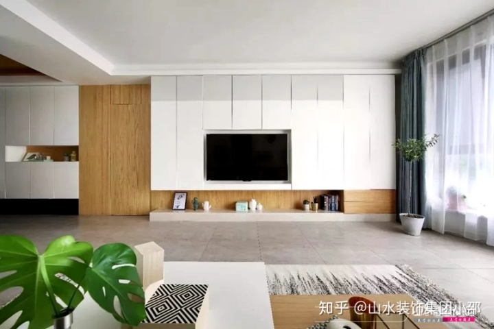 客廳長度3米6墻上掛多大電視_客廳墻三米六買多大電視_客廳電視墻裝修設計