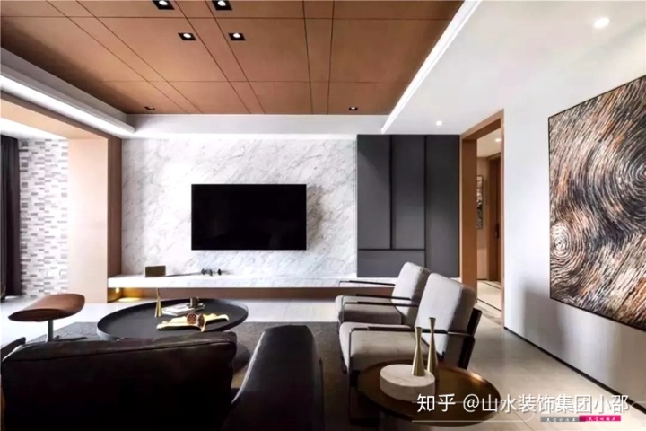 客廳墻三米六買多大電視_客廳電視墻裝修設計_客廳長度3米6墻上掛多大電視