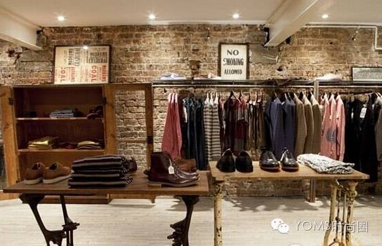 服裝店裝修風格_工業混搭風格快歺店裝修_童裝店裝修貨架風格圖