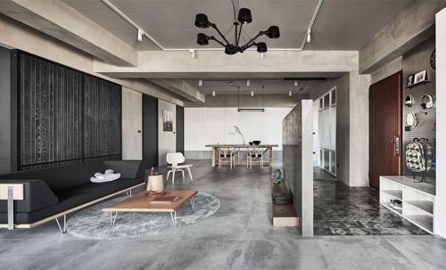 毛坯餐廳工業風格裝修_純水泥房風格裝修價格_毛坯房裝修風格