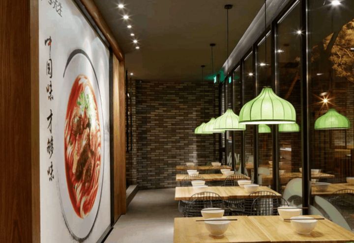 牛肉面餐廳平面布局設計，裝修施工效果，對品牌店影響有多大