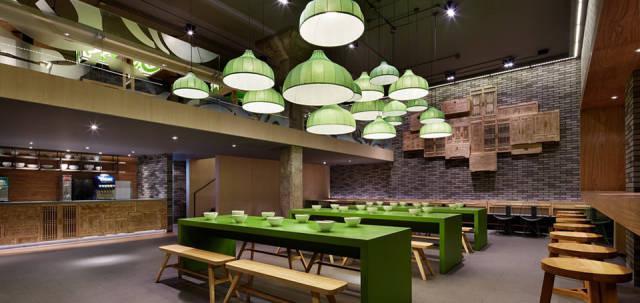 窗簾店裝修效果_自助餐廳裝修效果工業風圖_熟食店裝修效果圖