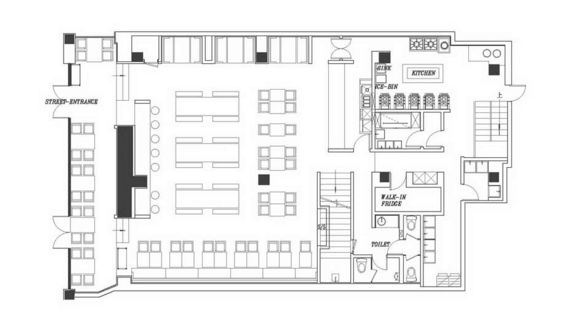 熟食店裝修效果圖_自助餐廳裝修效果工業風圖_窗簾店裝修效果