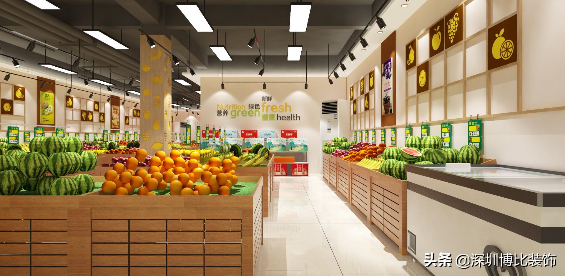 深圳水果店裝修設計公司，附近水果店裝修